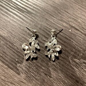Faux Diamond Dangle Earrings